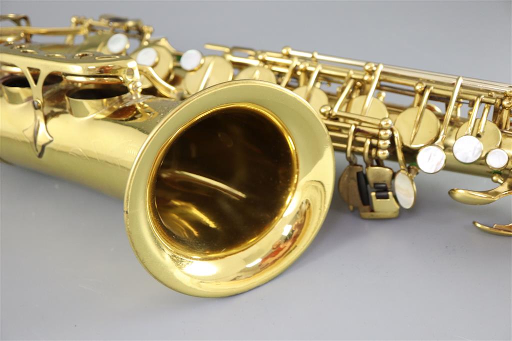 A Henri Selmer, Paris 1959 Mark VI brass lacquered alto saxophone, serial no. M.82599,